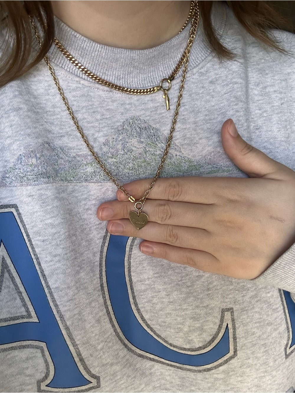 Vintage 9k yellow gold rope fancy link chain necklace